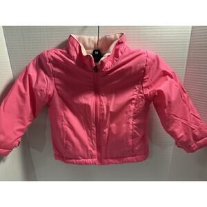 Cat and Jack Pink Fleece Lined Zip Up Jacket/ Coat Size 2 T